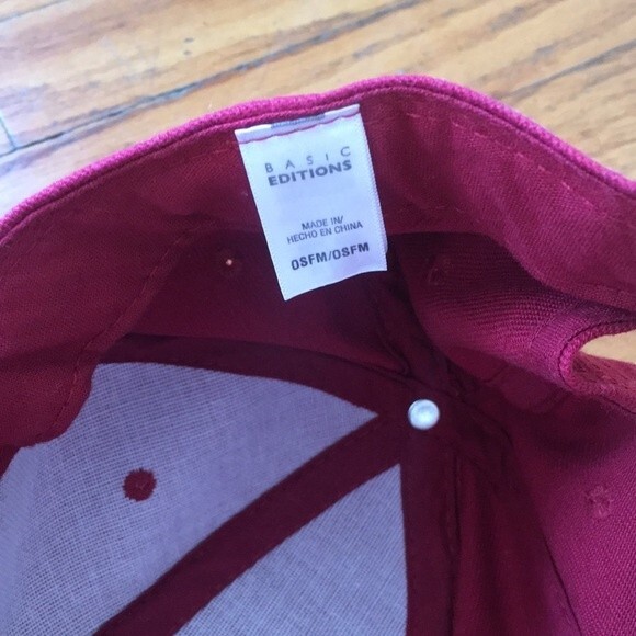 Red baseball hat cap unisex adjustable - Picture 4 of 4